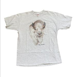 Elko Nevada Vintage 90s Gray T-Shirt Adult Large.